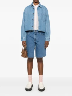 Levi's Jort Baggy Dad Donna Short Blu