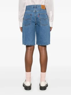 Levi's Jort Baggy Dad Donna Short Blu