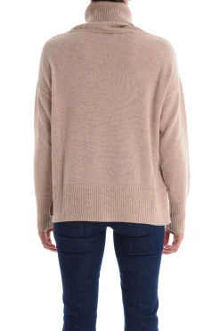 Maglia Multicolore con Collo Alto e Maniche Lunghe