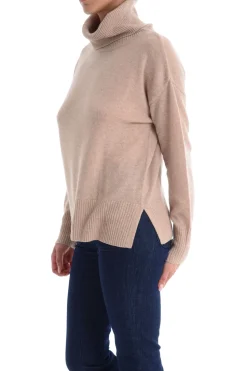 Maglia Multicolore con Collo Alto e Maniche Lunghe