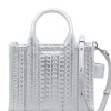 Marc Jacobs Borsa Argento Donna Logo All Over