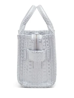 Marc Jacobs Borsa Argento Donna Logo All Over