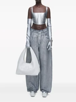 Marc Jacobs Borsa Bianco Donna a spalla The Sack