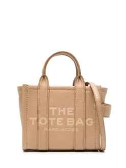 Marc Jacobs Borsa Marrone Donna The Leather Mini Tote Bag