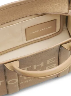 Marc Jacobs Borsa Marrone Donna The Leather Medium Tote Bag