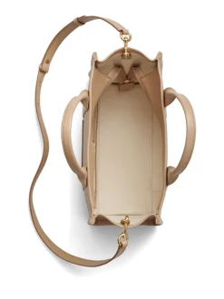 Marc Jacobs Borsa Marrone Donna The Leather Medium Tote Bag