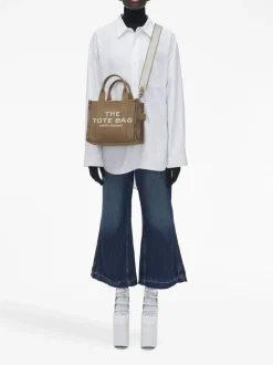 Marc Jacobs Borsa Marrone Donna The Jacquard Small Tote Bag