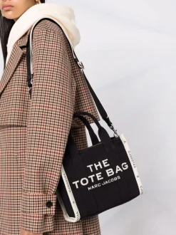 Marc Jacobs Borsa Nero Donna The Jacquard Small Tote Bag