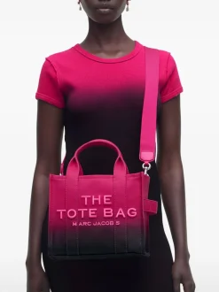 Marc Jacobs Borsa Nero-Rosa Donna The Ombre Canvas Small