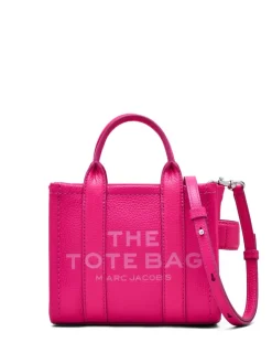 Marc Jacobs Borsa Rosa Donna The Leather Mini Tote Bag