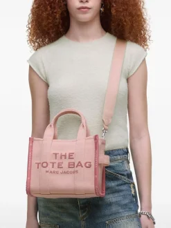 Marc Jacobs Borsa Rosa Donna The Jacquard Small Tote Bag