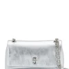 Marc Jacobs Donna Borsa Argento The Dual Chain Mini