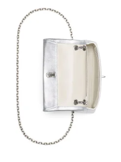Marc Jacobs Donna Borsa Argento The Dual Chain Mini