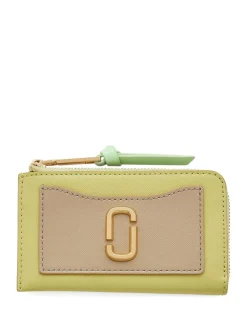 Marc Jacobs Donna Portafogli Verde Zip Multi Wallet