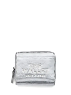 Marc Jacobs Donna Portafogli Argento Mini Compact Wallet