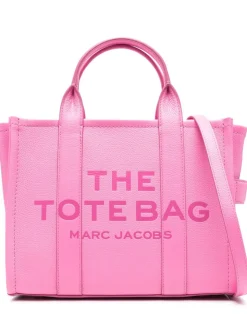Marc Jacobs Donna The Leather Medium Tote Bag Borsa Rosa