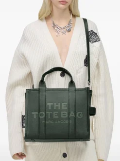 Marc Jacobs Donna The Leather Medium Tote Bag Borsa Verde