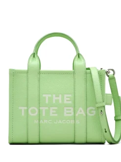 Marc Jacobs The Leather Small Tote Bag Donna Borsa Verde Chiaro