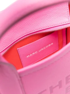 Marc Jacobs The Leather Small Tote Bag Donna Borsa Rosa Scuro