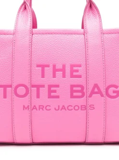 Marc Jacobs The Leather Small Tote Bag Donna Borsa Rosa Scuro