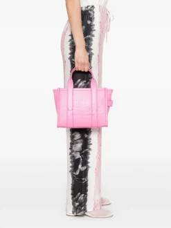 Marc Jacobs The Leather Small Tote Bag Donna Borsa Rosa Scuro