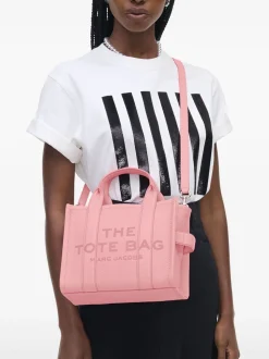 Marc Jacobs The Leather Small Tote Bag Donna Borsa Rosa Chiaro