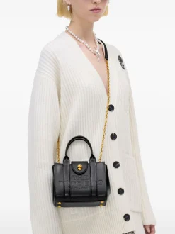 Marc Jacobs The Turnlock Crossbody Tote Bag Donna Borsa Nero