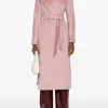 Max Mara Cappotto Rosa Donna Ovatta