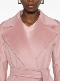 Max Mara Cappotto Rosa Donna Ovatta