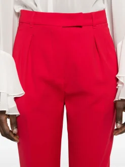 Max Mara Pantalone Rosso Donna