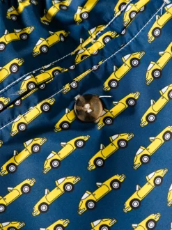 Mc2 Saint Barth Boxer Blu Uomo Motivo Automobili