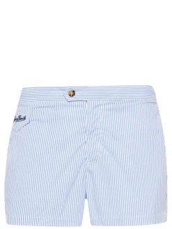 Mc2 Saint Barth Boxer Celeste Uomo A Righe