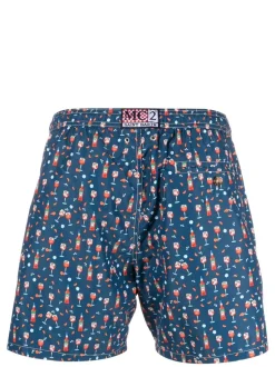 Mc2 Saint Barth Boxer Multicolore Uomo Spritz All Over