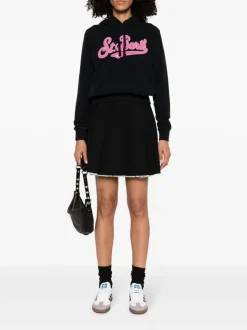 MC2 Saint Barth Felpa Virginawinter11168E con Cappuccio Cotone Nero