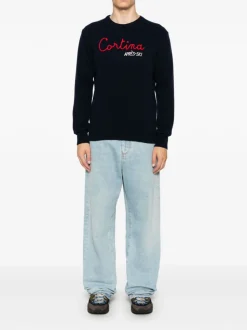 Mc2 Saint Barth Maglia Blu Uomo Cortina Après-Ski