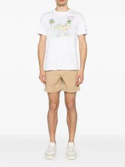 Mc2 Saint Barth T-shirt Bianco Uomo Motivo Formentera