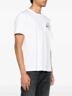 Mc2 Saint Barth T-shirt Bianco Uomo Motivo Italian Surfer