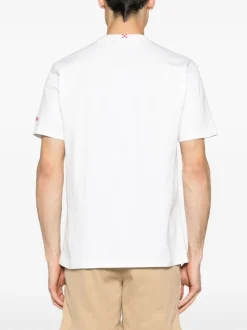 Mc2 Saint Barth T-shirt Bianco Uomo Motivo Saluti da Capri