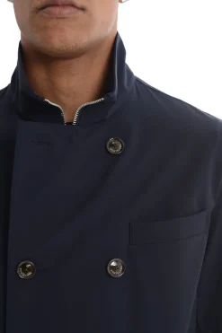 Montecore Giubbotto Blu Uomo con bottoni