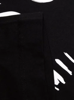 Msgm Abito Nero Donna modello T-shirt con stampa