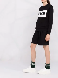 Msgm Felpa Nero Donna