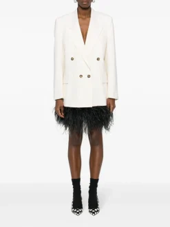 MSGM Giacca Bianco Doppiopetto