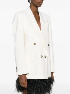 MSGM Giacca Bianco Doppiopetto