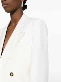 MSGM Giacca Bianco Doppiopetto