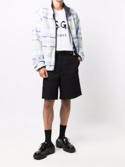 Msgm T-shirt Bianco Uomo Stampa Logo Milano