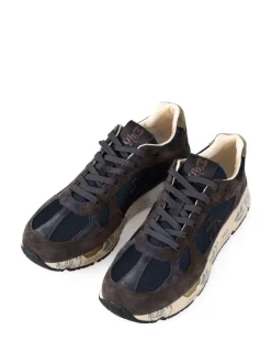 Premiata Scarpa Blu-Marrone Uomo Mase