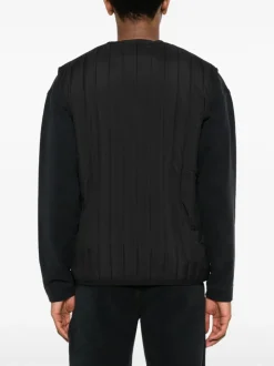 Rains Gilet Nero Uomo Trapuntato