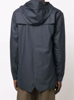 Rains Giubbotto Blu Uomo con cappuccio