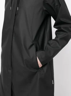 Rains Giubbotto Nero Donna Impermeabile