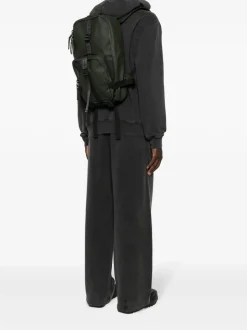 Rains Zaino Gommato/Tessuto Verde